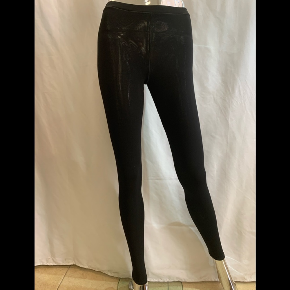 EVA VARRO ELASTIC WAIST BAND LONG LEGGINGS BLACK